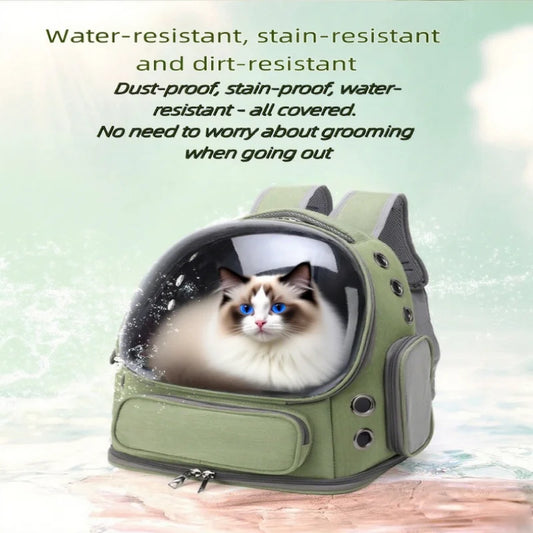 2025 Transparent Pet Carrier Backpack – Breathable Outdoor Travel Bag for Cats & Small Dogs