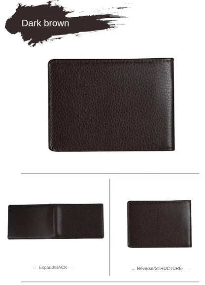 PU Leather Driver License Holder — Car Document Wallet for ID, Pass, Certificate, and Card Storage