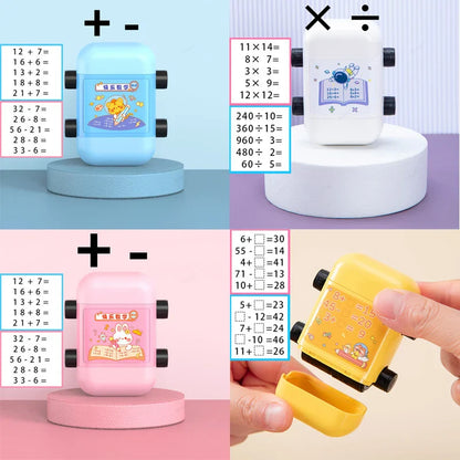 2-in-1 Teaching Stamp: Fill-In-The-Blank & Math Roller - Reusable Design for Digital Math Practice up to 100