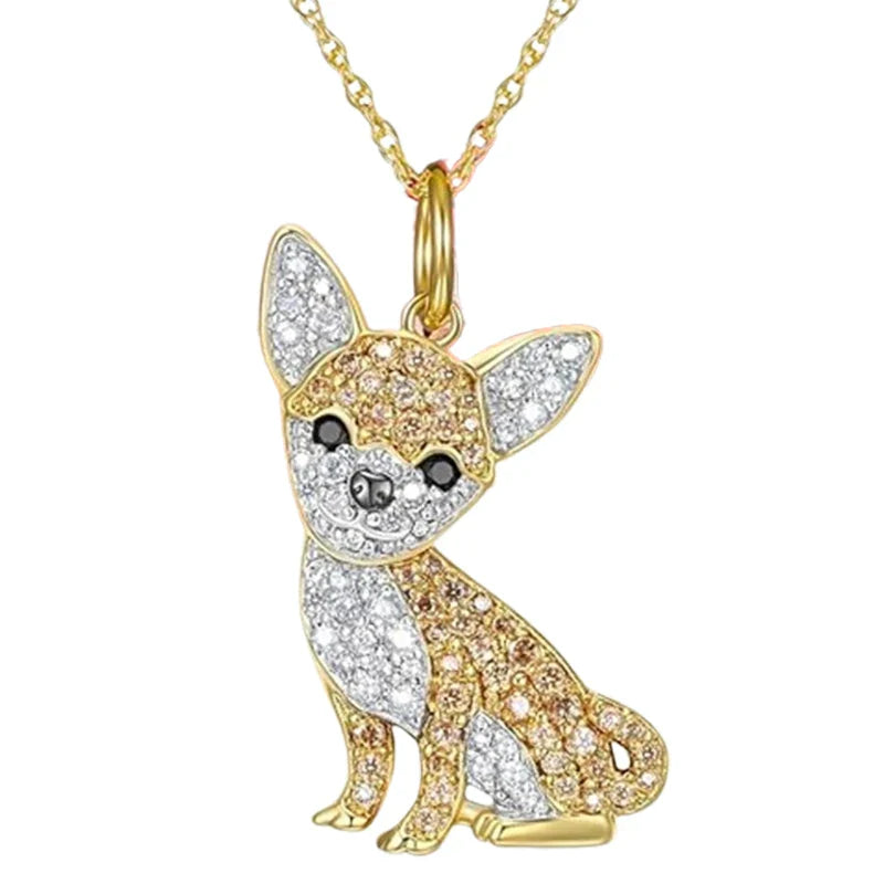Schnauzer Dog Pendant Necklace – Cute & Elegant Puppy Jewelry for Women, Perfect Gift for Dog Lovers