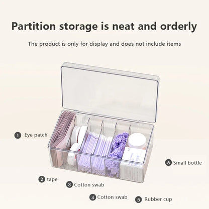 Large Capacity Eyelash Tool Storage Box: Extension Tweezer Case for Cosmetic Makeup Tools - Essential Lash Accessories Organizer