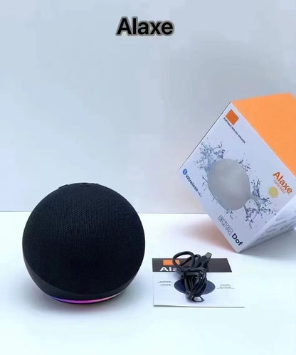 Alaxe Mini Bluetooth Speaker – Wireless Outdoor RGB Spherical Subwoofer for Home & Travel