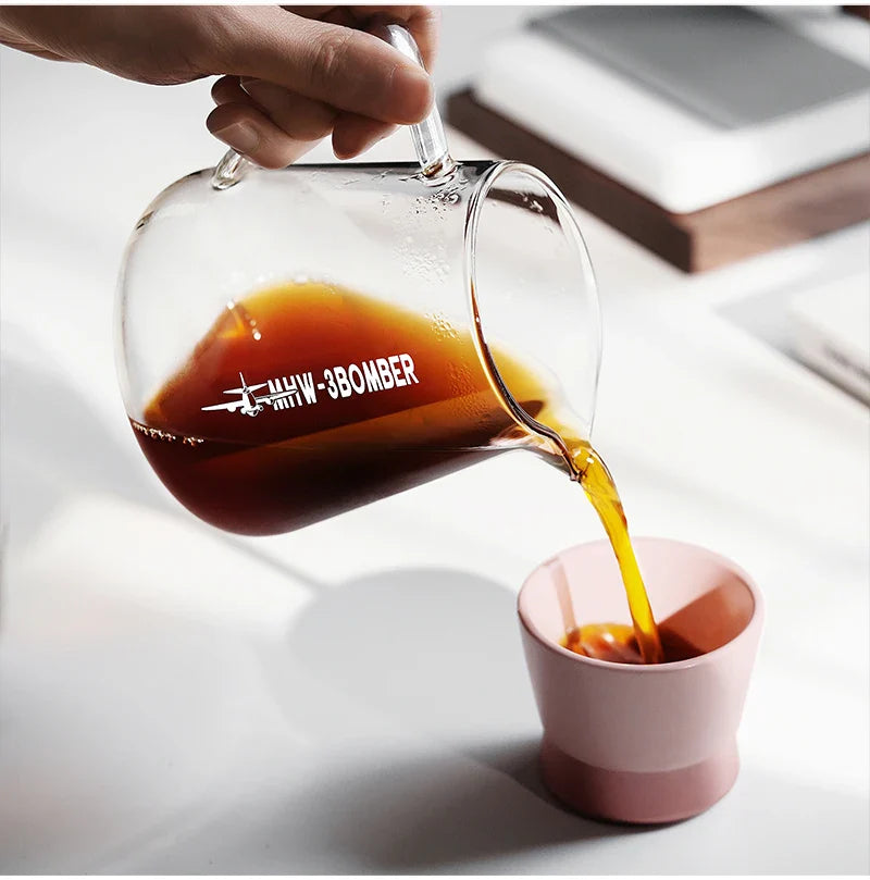 MHW-3BOMBER 500ml Glass Coffee Server — Espresso Dripper & Pour-Over Brewer Pot for Home Kitchen