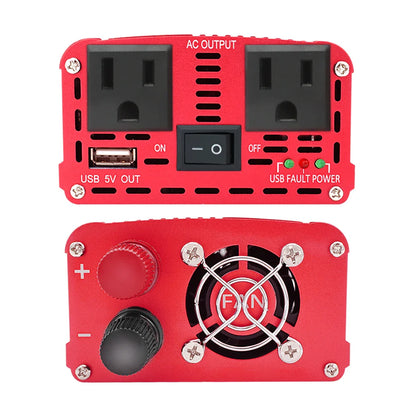 1500W-2600W Car Power Inverter – Portable DC12V to AC110V Charger for Phone, Laptop, Camera with US Socket