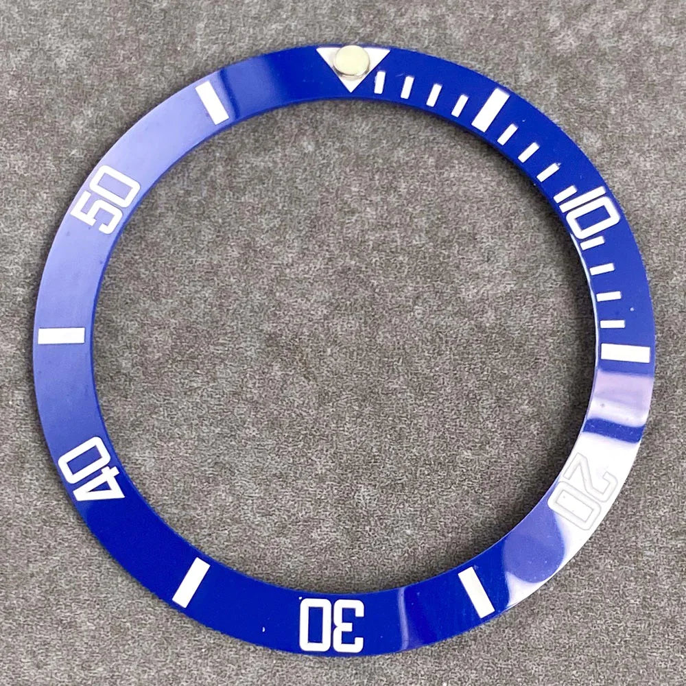 MATELION 38mm Ceramic Bezel Insert — Alloy Watch Ring for 40mm NH35/NH34 GMT Diving Watches