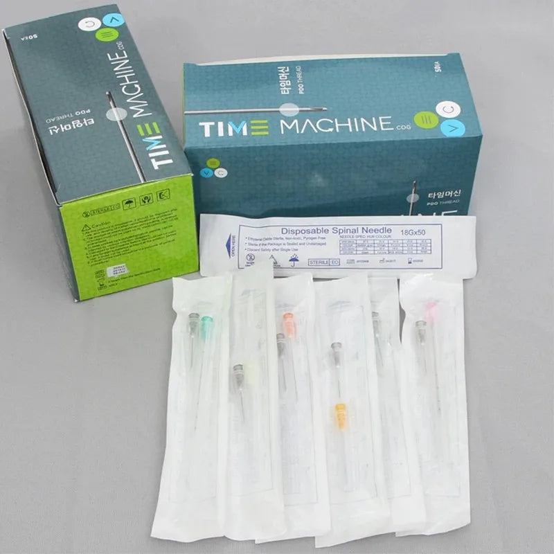 50pcs Disposable Blunt Tip Micro Cannula Needles (22G–25G) – 38mm/50mm/70mm Sizes