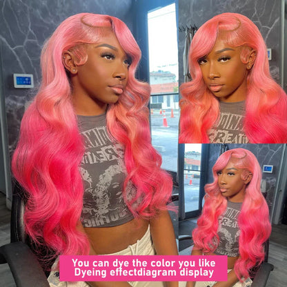 Melodie 34 Inch 613 Honey Blonde Color Wig - HD Transparent Body Wave 13x6 Frontal Human Hair Wig for Women, 13x4 Lace Front Wig