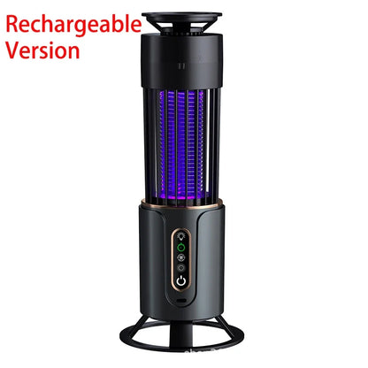 2-in-1 Mosquito Killer Lamp - Rechargeable Electronic Bug Zapper with 3-Level Timer Mode