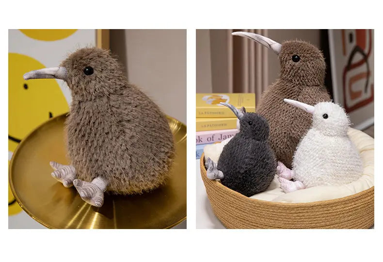 Soft Kiwi Bird Plush Toy — 20-35cm Cute Stuffed Animal Doll for Kids, Birthday Gift Toy