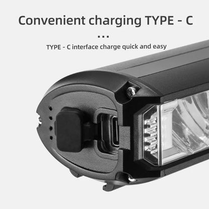 OFFBONDAGE 900Lumen Bicycle Front Light: Waterproof USB Rechargeable Flashlight for MTB Road Cycling