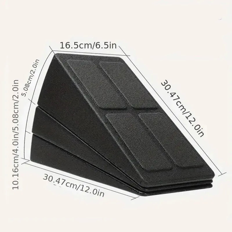 3pcs Yoga Wedge Stretch Slant Boards: Adjustable Bricks for Squat Wedge Blocks - Exercise Gym Fitness Yoga Accessories
