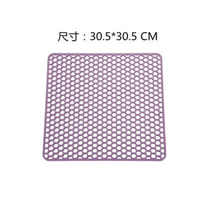 Food-Grade Silicone Hollow Insulation Mat – Non-Slip Kitchen Sink Protector & Desktop Table Mat