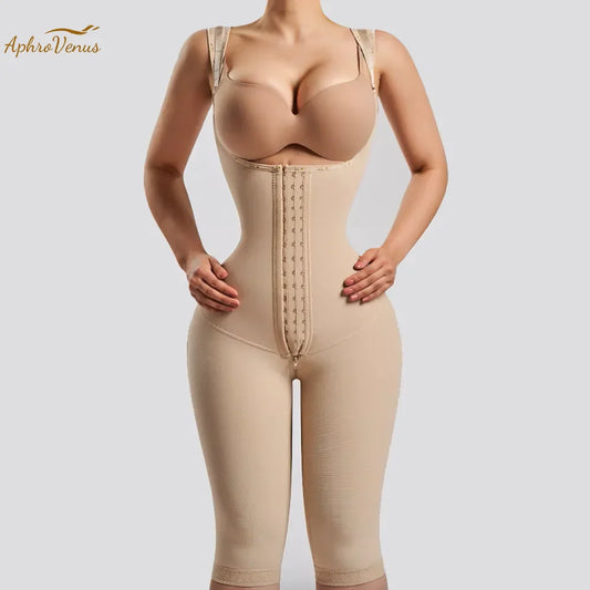 Fajas Colombianas Women’s Full-Length Shapewear – Postpartum Waist Trainer, Tummy Control Bodysuit & Post-Liposuction Shaper