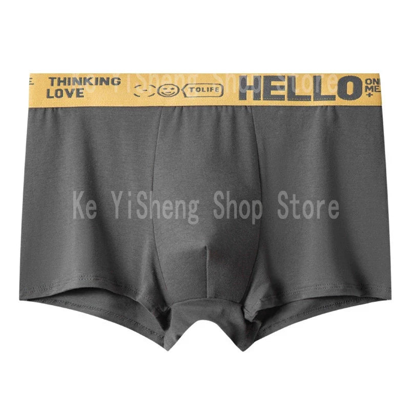 10PCS Men's Mid-Waist Boxers – Breathable, Lightweight Underwear Set in Multiple Colors