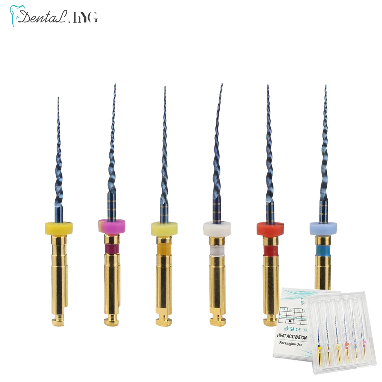 Dental SX-F3 Blue Nitinol Rotary Files – Endodontic Root Canal Engine Tool for Dentistry