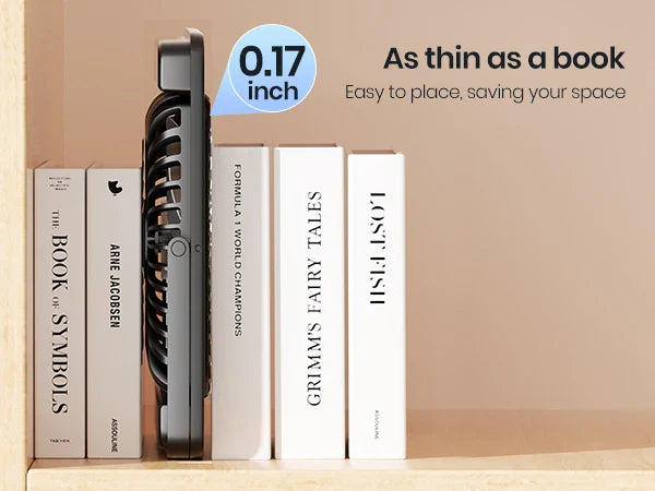 Warmco D4 Portable Desk Fan – 8" Rechargeable Camping Fan with 20000mAh Battery, Light, 48H Runtime, Silent Operation, Digital Display