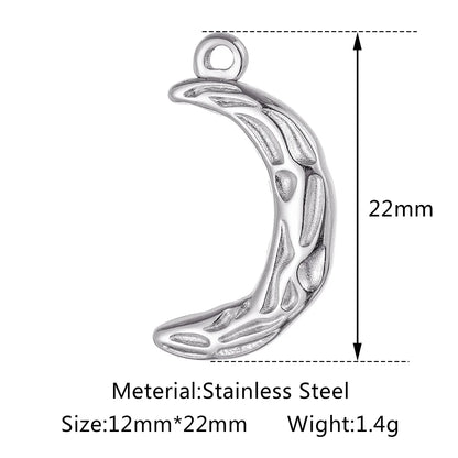 Stainless Steel Sunburst Sun Moon Star Charms Pendant – DIY Jewelry Making for Necklace, Bracelet & Earrings
