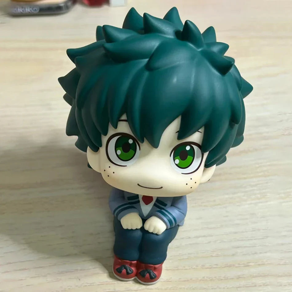 10cm My Hero Academia Anime Figures – Midoriya Izuku, Bakugo Katsuki & Todoroki Shoto PVC Action Statuette Collectible Toy Set