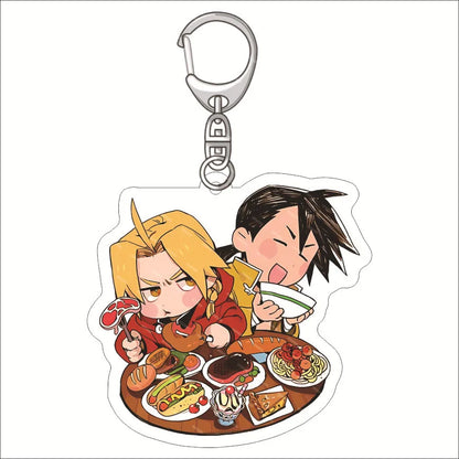 Fullmetal Alchemist Edward Elric Acrylic Keychain – Anime Bag Charm & Creative Gift Keyring