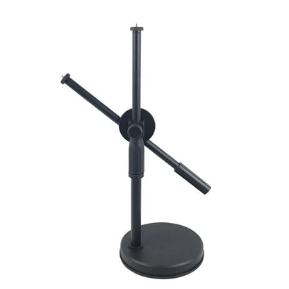 Overhead Tripod with Ring Light and Tabletop Stand, Mobile Phone Holder, Boom Arm for Nail Art and Photography