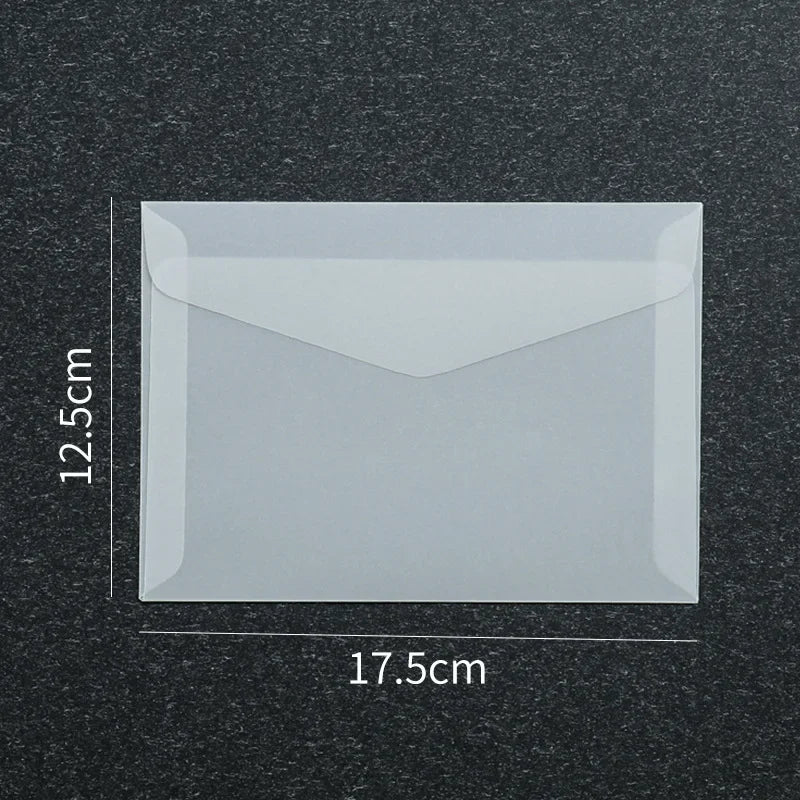 50 Pcs Blank Translucent Envelopes – for Invitations, Postcards, Gift Boxes, Wedding & Business Letters