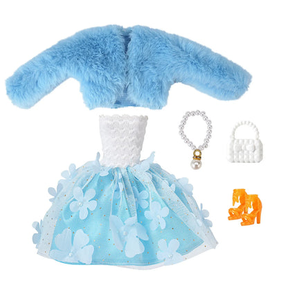 30cm Doll Clothes & Accessories – Dress for Babi, Blyth, 1/6 BJD Dolls, Birthday & Christmas Gift for Girls
