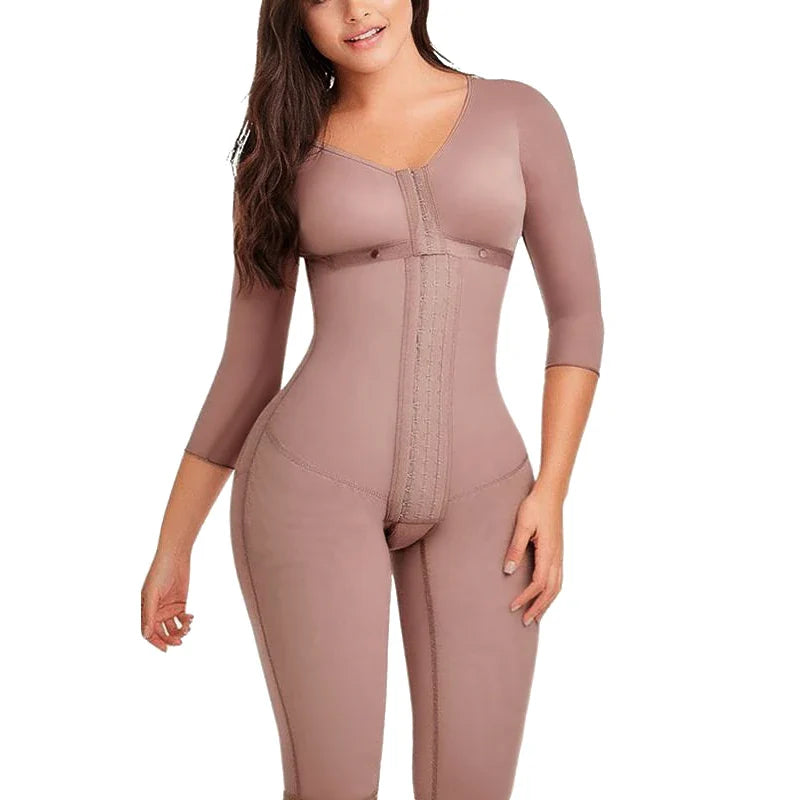 Colombian Full Body Shapewear Bodysuit High Compression Waist Trainer Postpartum & Post-Surgery Body Shaping Slimmer Garment