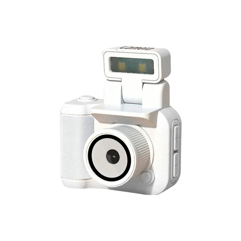 Y4000 Mini HD 1080p Camera with Screen — Portable Retro Compact Video Recorder with Flash Lamp & Battery Dock