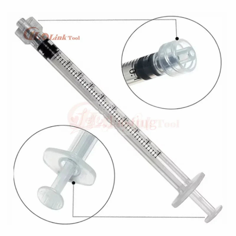 20pcs Luer Lock Plastic Syringes (1ML-100ML) - Nutrient Syringe Tools, Sampler & Measure Parts