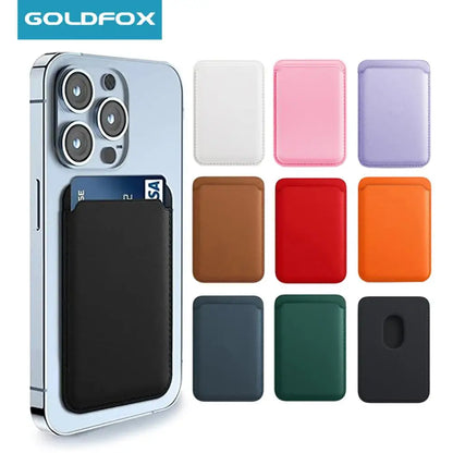 Leather MagSafe Wallet Case with Card Holder for iPhone 15 Pro Max, Compatible with iPhone 14, 13 & 12
