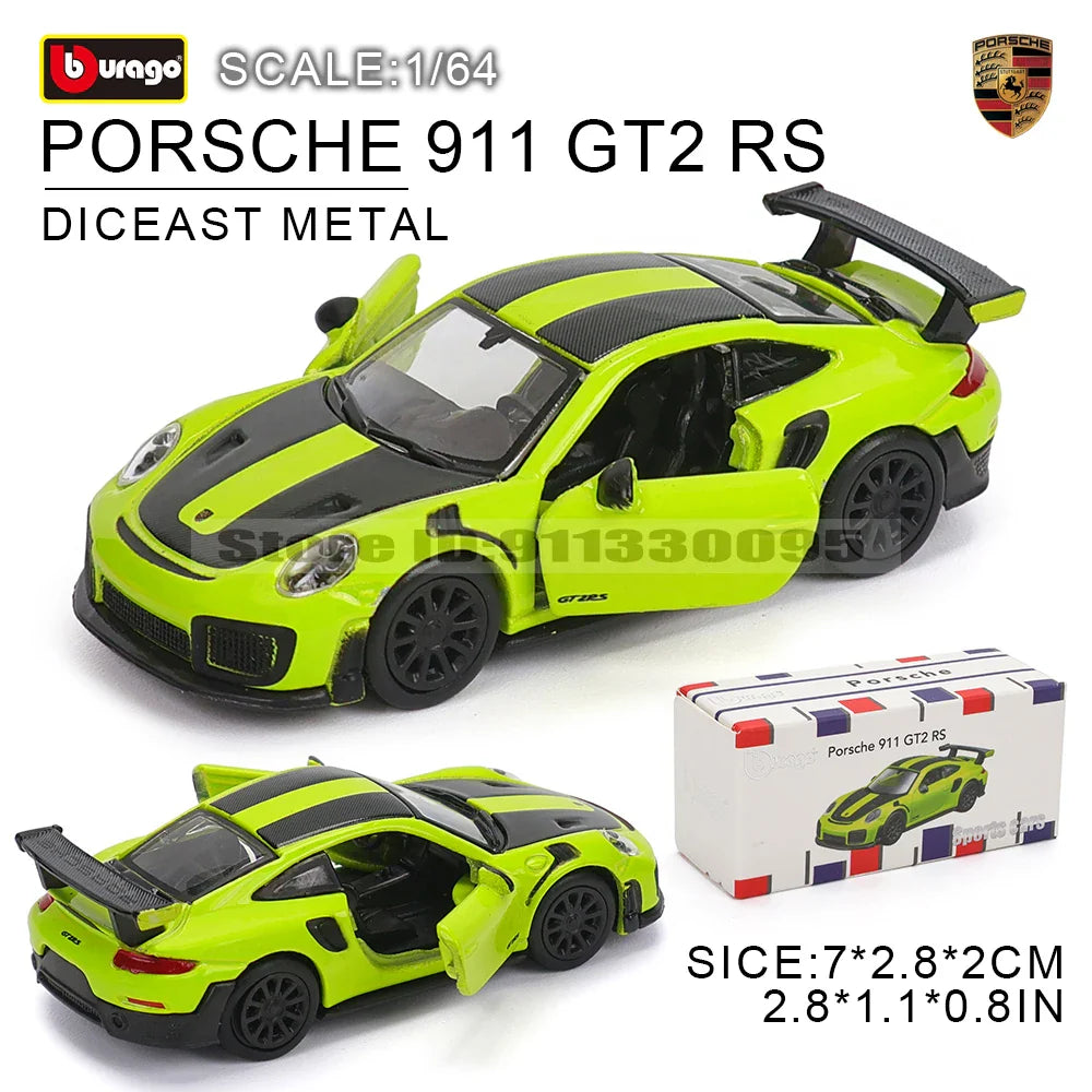 Bburago 1:64 Car Model Collection — Golf GT 2017, Mustang Shelby GT500, Ferrari, Benz & Volkswagen, Kids Xmas Gift Toys for Boys
