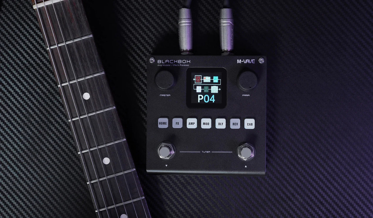 M-VAVE Blackbox Guitar/Bass AMP Modeler – Multi-Effects Processor, Rechargeable for Electric Guitar & Bass