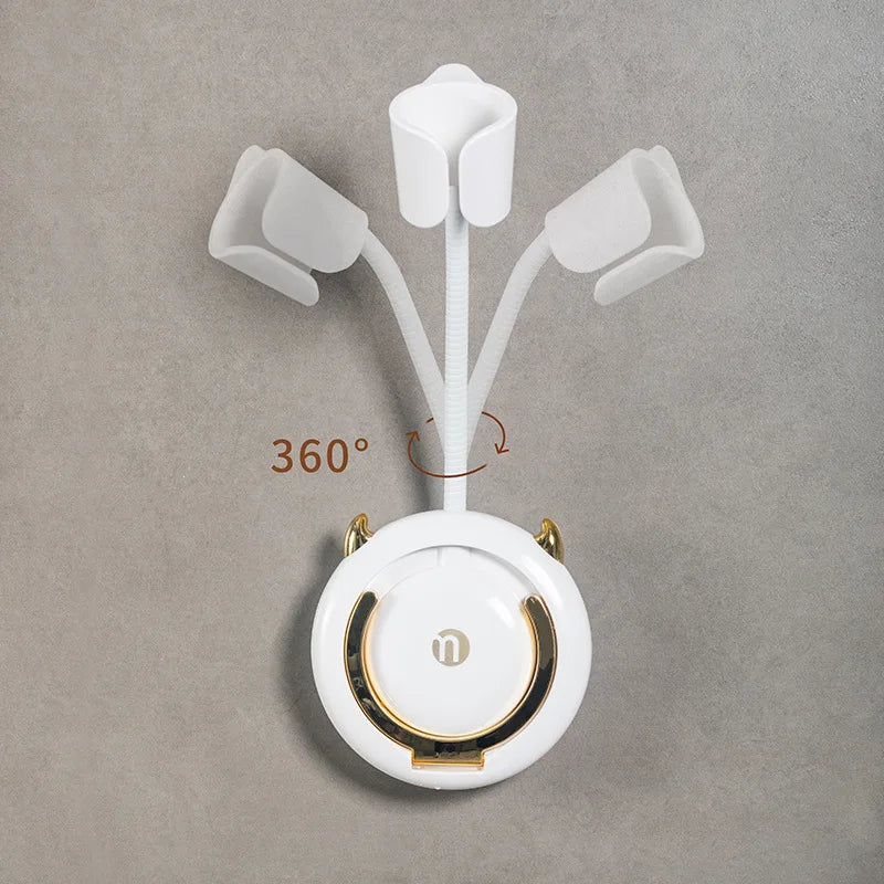 Adjustable Non-Perforated Hair Dryer Bracket - Wall Mounted Storage Rack for Bathroom Organization