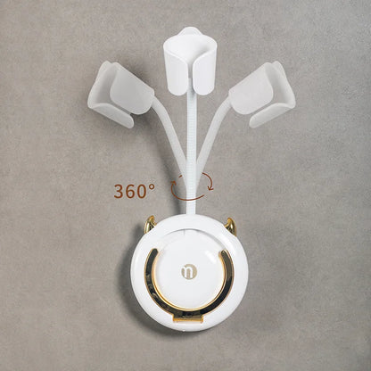 Adjustable Non-Perforated Hair Dryer Bracket - Wall Mounted Storage Rack for Bathroom Organization