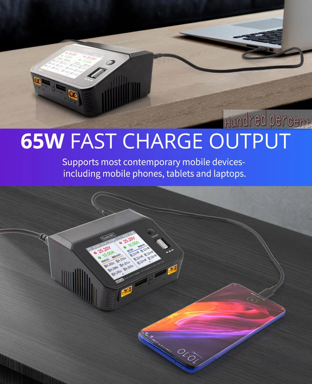 NEW ToolkitRC M6DAC Dual Channel Smart LiPo Battery Charger – 200W AC, 350W DC, 15A for 1-6S LiHV with 65W PD