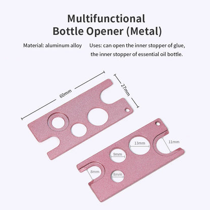GLAMLASH Stainless Steel Cap Opener: Universal Eyelash Glue Bottle Replacement Tool - Anti-Blocking Head for Easy Application