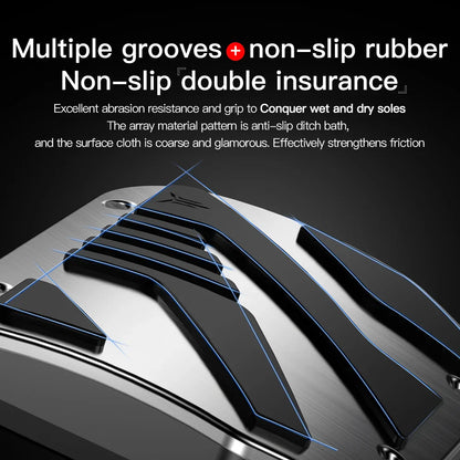 YZ Tesla Model 3 and Y Highland 2017-2024 Foot Pedal Covers - Non-Slip Aluminum Alloy Accelerator, Gas, and Brake Pedals