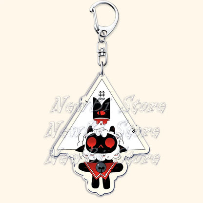 Funny Dark Video Game Sheep Keychain – Cute Lamb & Goat Bag Accessory Gamer Gift