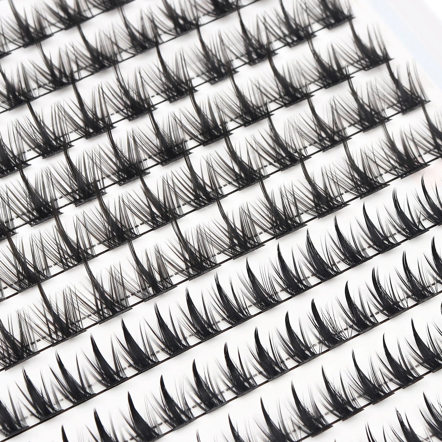 Individual Lash Extensions Kit – DIY Cluster Eyelash Book, False Lashes for Home Makeup