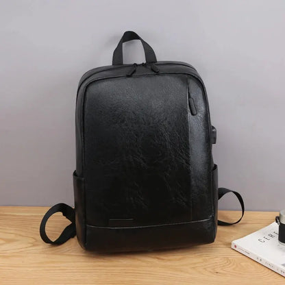 15.6 Inch Men's Business Computer Backpack - USB Charging Lightweight Schoolbag for Travel Commuting, 1 Pack