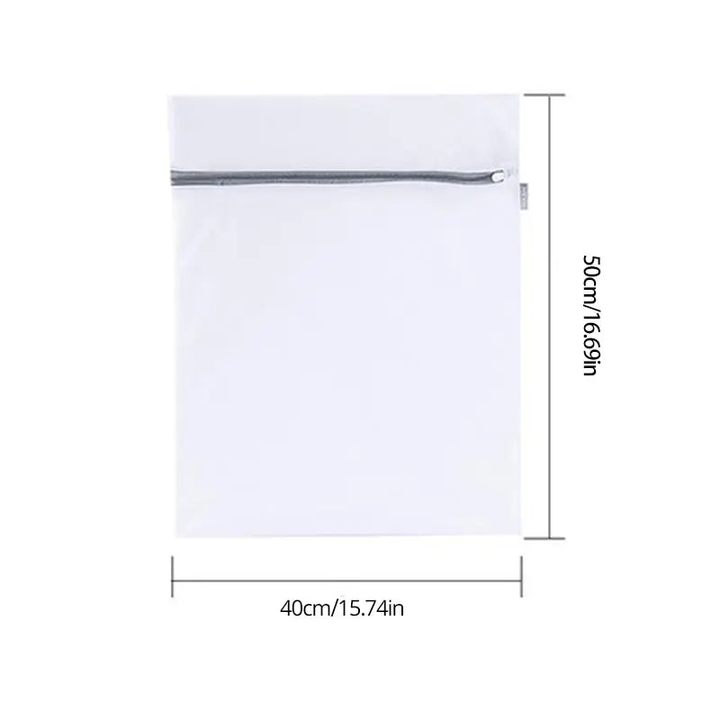 2 Pack White 40x50cm Honeycomb Mesh Laundry Bags for Delicates – Durable & Reusable Wash Bags