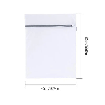 2 Pack White 40x50cm Honeycomb Mesh Laundry Bags for Delicates – Durable & Reusable Wash Bags