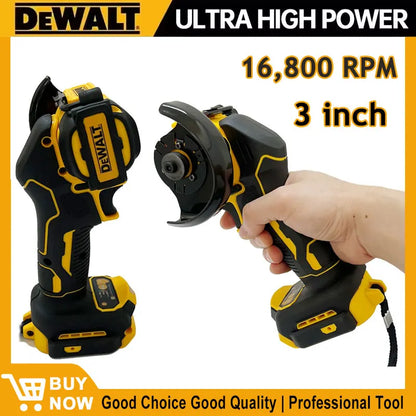 DEWALT Cordless Mini Angle Grinder – 20V/18V Battery Electric Diamond Cutting & Polishing Power Tool