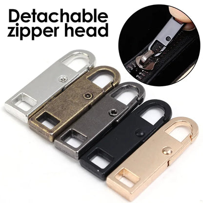 10/1PCS Universal Metal Zipper Pull Replacement — Instant Repair Kit for Luggage, Purses & Clothing Sliders
