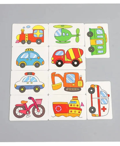 32-Pcs Enlightenment Card Matching Puzzle — Early Education Cartoon Toy for Kids