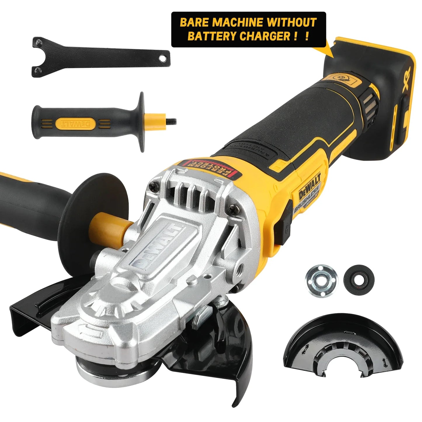 DEWALT DCG405FN 20V Brushless Angle Grinder – 125mm Cordless Cutting & Polishing Tool (Bare Tool)