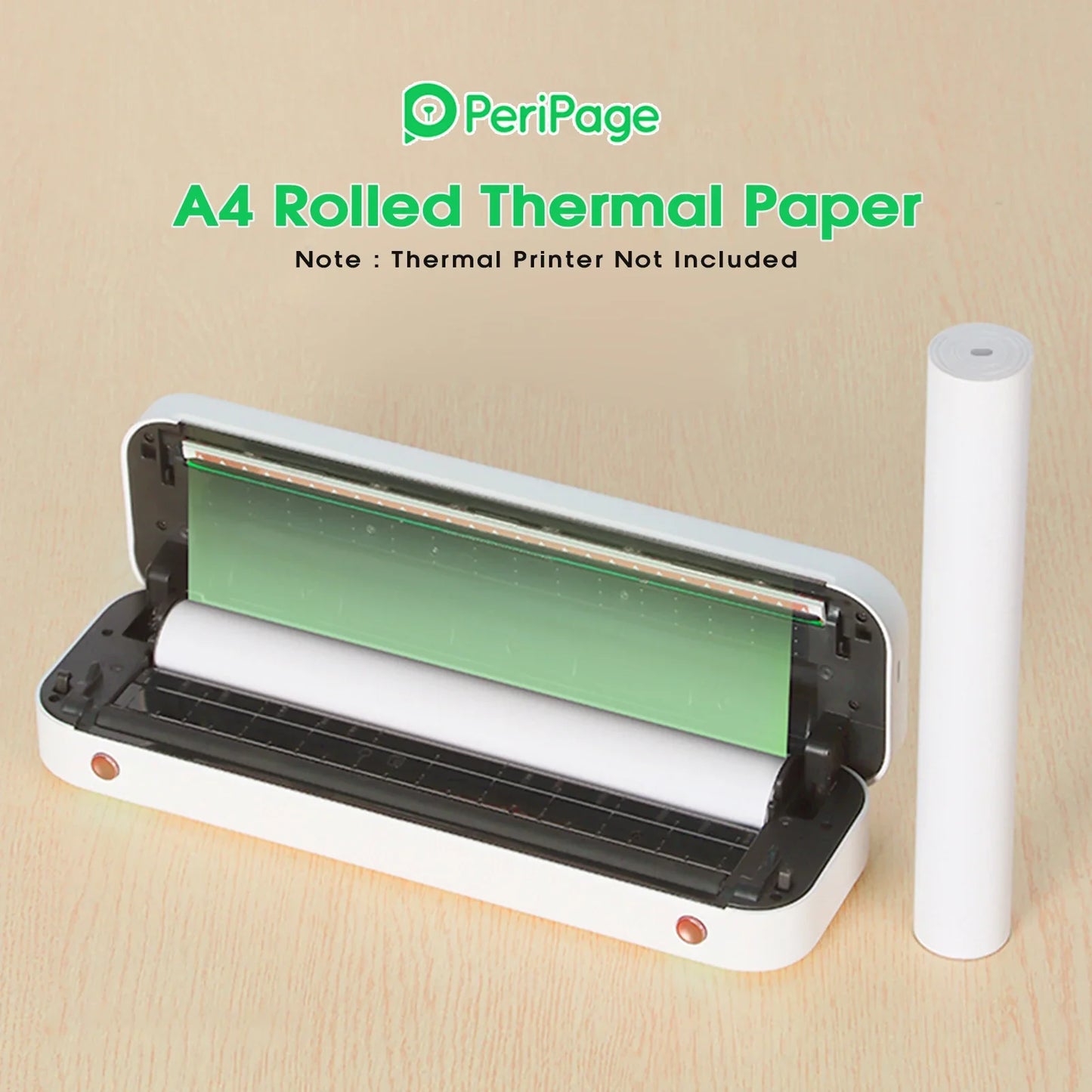 PeriPage Fold Thermal Paper – Compatible with PeriPage A40 Thermal Printer – Quick-Dry for Photos, Receipts, Memos, PDF Files