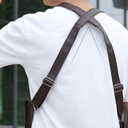 Double Shoulder Strap Multi-Pocket Waterproof Tactical Fishing Bag – Men's Anti-Theft Crossbody Bag