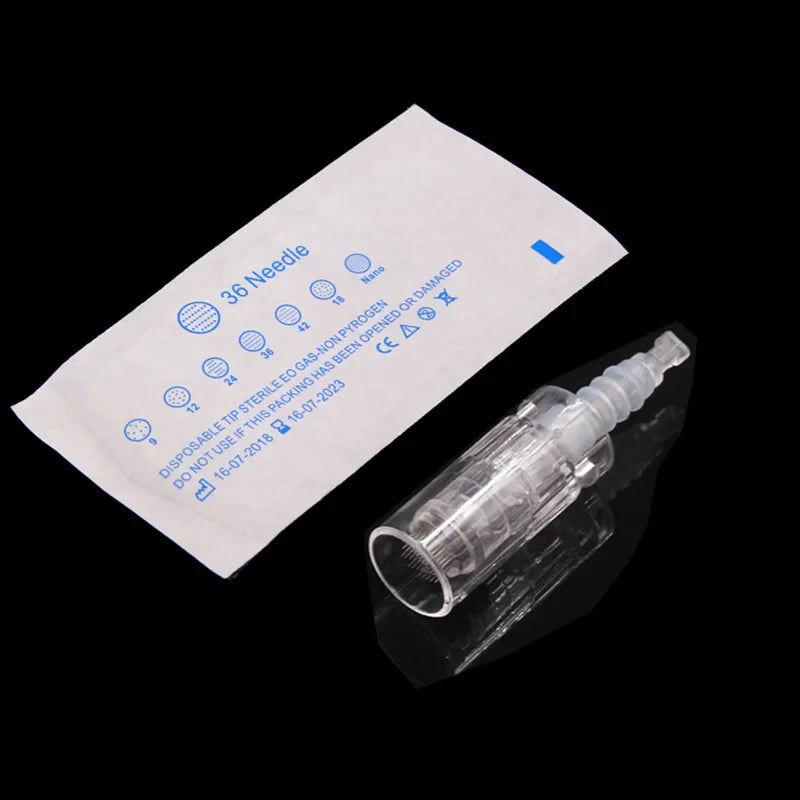50PCS Tattoo Needles - N2-C N2-W M5 M7 E30 Bayonet Slot Nano Cartridges Mesotherapy Tips