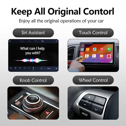 New 2-in-1 CarPlay & Android Auto Mini Box - Wireless CarPlay Adapter | Wired to Wireless Conversion | USB/Type-C Dongle | Plug & Play